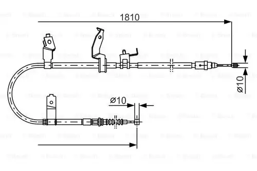 жило за ръчна спирачка BOSCH 1 987 482 052