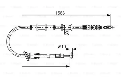 жило за ръчна спирачка BOSCH 1 987 482 064