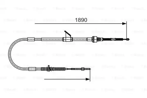 жило за ръчна спирачка BOSCH 1 987 482 066