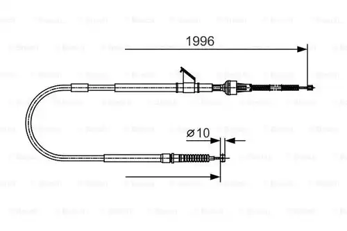 жило за ръчна спирачка BOSCH 1 987 482 068