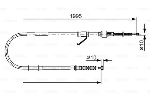 жило за ръчна спирачка BOSCH 1 987 482 069