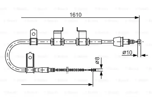 жило за ръчна спирачка BOSCH 1 987 482 070