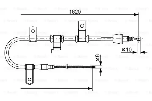 жило за ръчна спирачка BOSCH 1 987 482 071