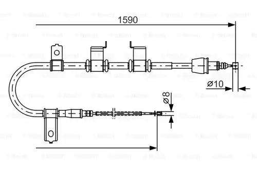 жило за ръчна спирачка BOSCH 1 987 482 072