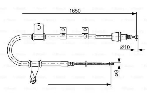 жило за ръчна спирачка BOSCH 1 987 482 074