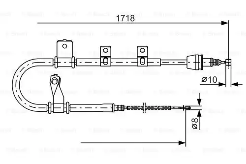 жило за ръчна спирачка BOSCH 1 987 482 075