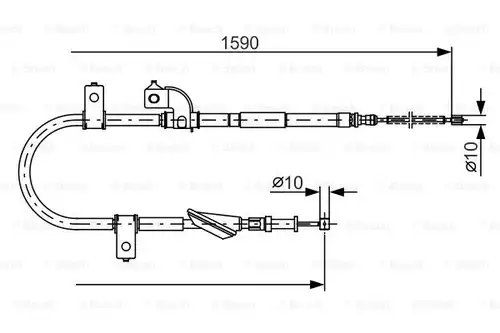 жило за ръчна спирачка BOSCH 1 987 482 078