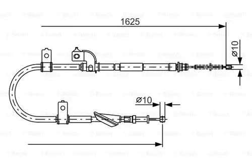 жило за ръчна спирачка BOSCH 1 987 482 081