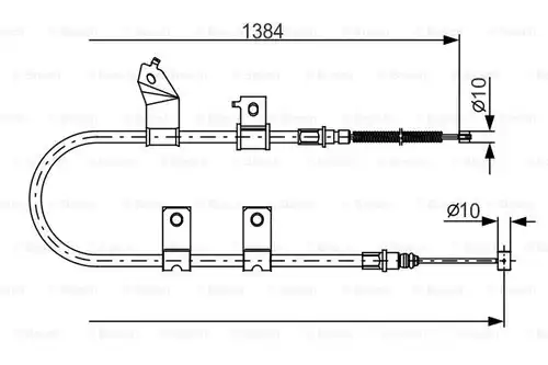 жило за ръчна спирачка BOSCH 1 987 482 082