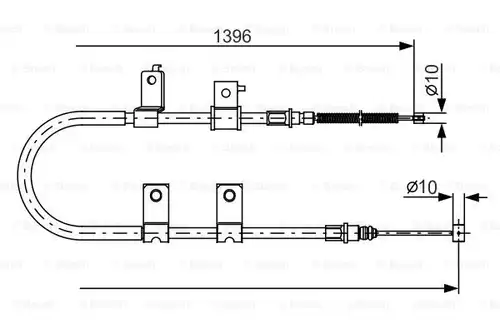 жило за ръчна спирачка BOSCH 1 987 482 083