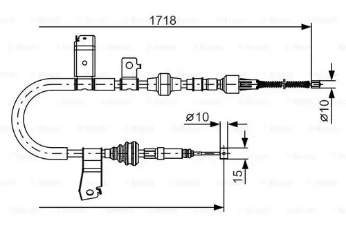 жило за ръчна спирачка BOSCH 1 987 482 086