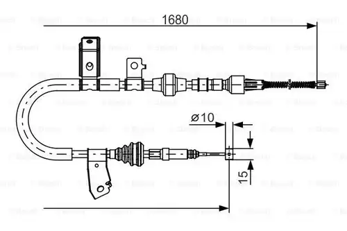 жило за ръчна спирачка BOSCH 1 987 482 087