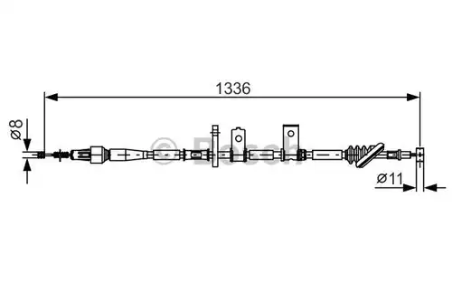 жило за ръчна спирачка BOSCH 1 987 482 091