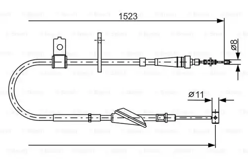 жило за ръчна спирачка BOSCH 1 987 482 092