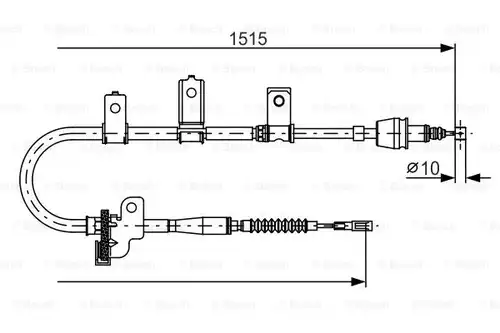 жило за ръчна спирачка BOSCH 1 987 482 097