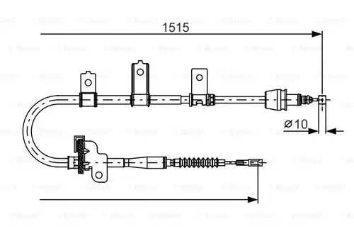 жило за ръчна спирачка BOSCH 1 987 482 098