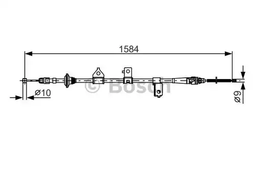 жило за ръчна спирачка BOSCH 1 987 482 099