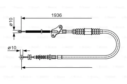 жило за ръчна спирачка BOSCH 1 987 482 110