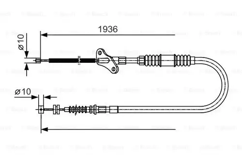 жило за ръчна спирачка BOSCH 1 987 482 111