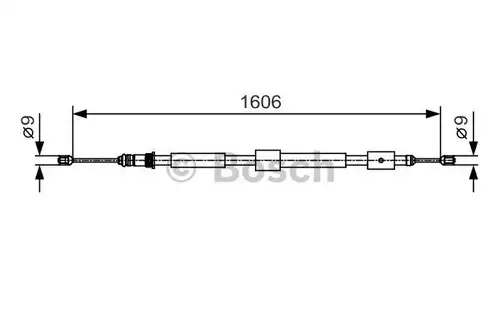 жило за ръчна спирачка BOSCH 1 987 482 113