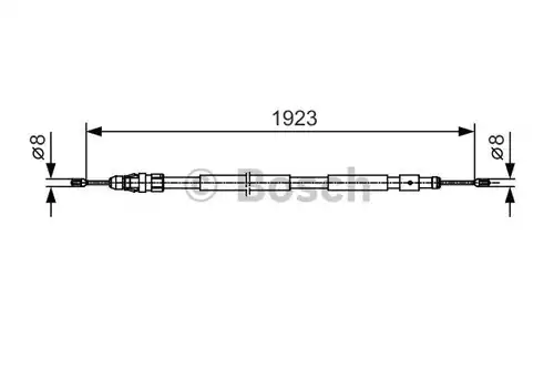 жило за ръчна спирачка BOSCH 1 987 482 117