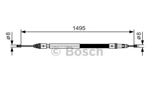 жило за ръчна спирачка BOSCH 1 987 482 118