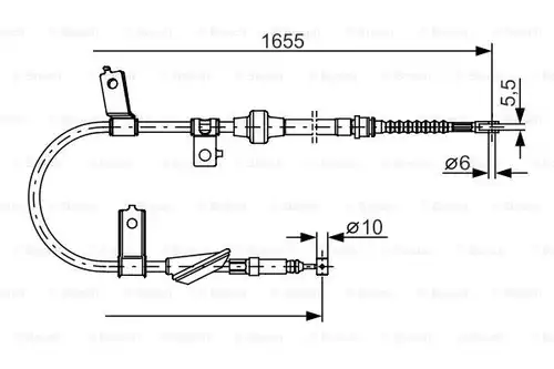 жило за ръчна спирачка BOSCH 1 987 482 119