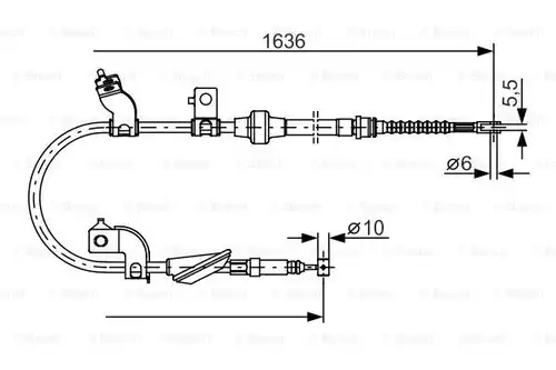 жило за ръчна спирачка BOSCH 1 987 482 120