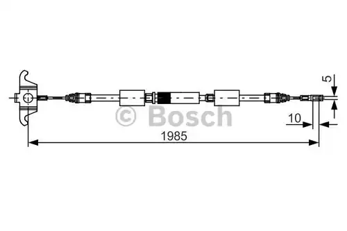 жило за ръчна спирачка BOSCH 1 987 482 128