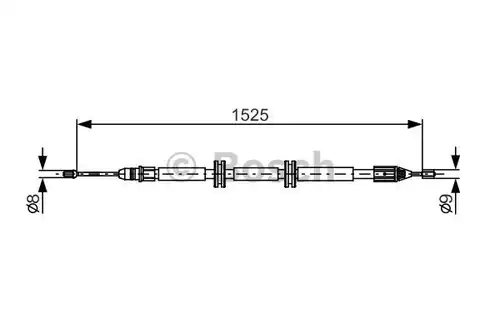 жило за ръчна спирачка BOSCH 1 987 482 142