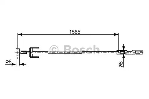 жило за ръчна спирачка BOSCH 1 987 482 145