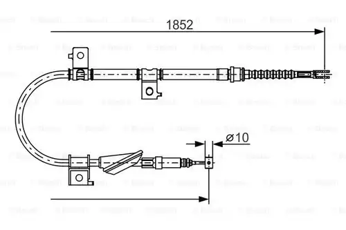 жило за ръчна спирачка BOSCH 1 987 482 175