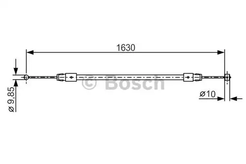 жило за ръчна спирачка BOSCH 1 987 482 187