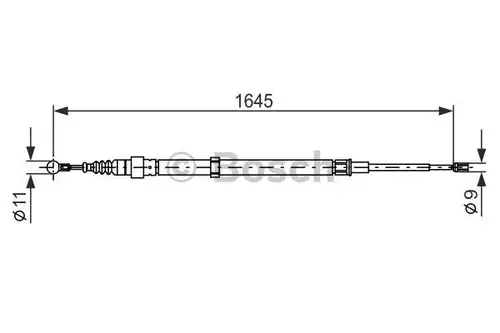 жило за ръчна спирачка BOSCH 1 987 482 191