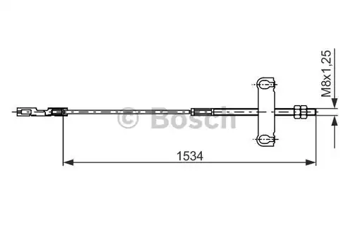 жило за ръчна спирачка BOSCH 1 987 482 195