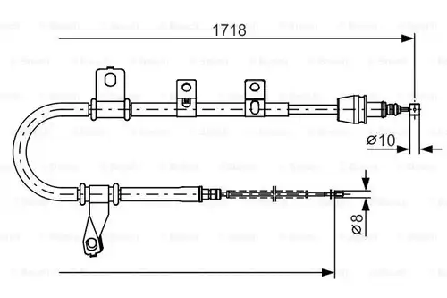 жило за ръчна спирачка BOSCH 1 987 482 209