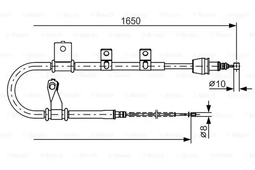 жило за ръчна спирачка BOSCH 1 987 482 210