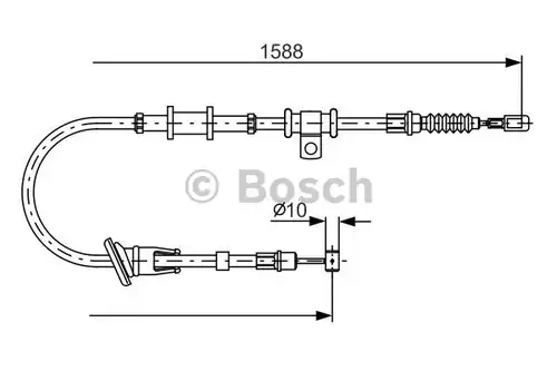 жило за ръчна спирачка BOSCH 1 987 482 245