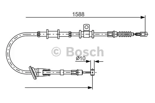 жило за ръчна спирачка BOSCH 1 987 482 246