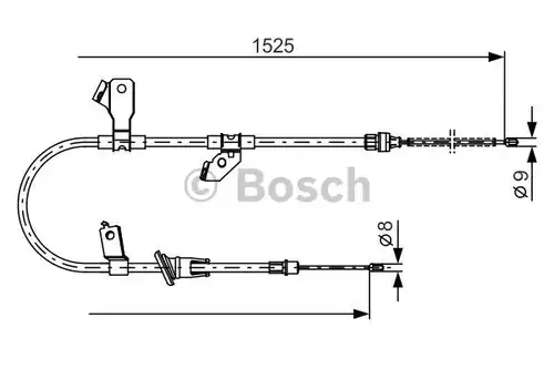 жило за ръчна спирачка BOSCH 1 987 482 247