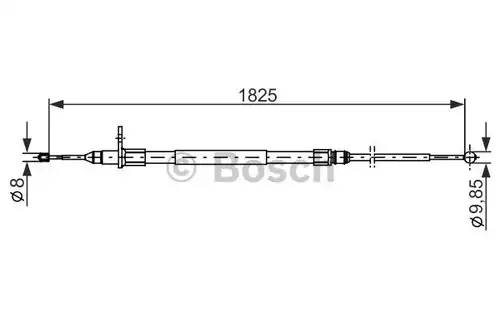 жило за ръчна спирачка BOSCH 1 987 482 254