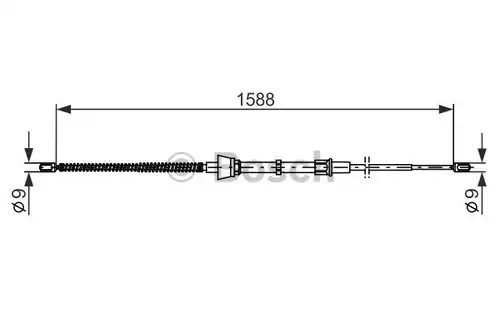 жило за ръчна спирачка BOSCH 1 987 482 266