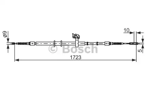 жило за ръчна спирачка BOSCH 1 987 482 269