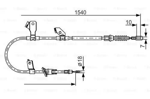 жило за ръчна спирачка BOSCH 1 987 482 271