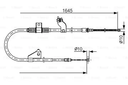 жило за ръчна спирачка BOSCH 1 987 482 275