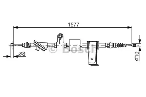 жило за ръчна спирачка BOSCH 1 987 482 286