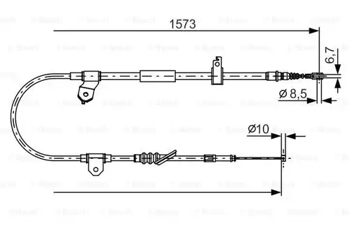 жило за ръчна спирачка BOSCH 1 987 482 299