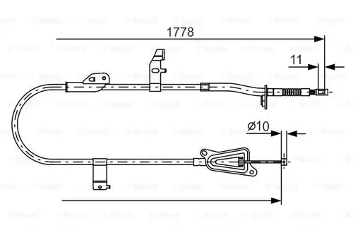 жило за ръчна спирачка BOSCH 1 987 482 304