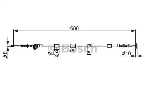 жило за ръчна спирачка BOSCH 1 987 482 306