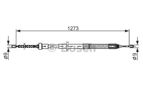 жило за ръчна спирачка BOSCH 1 987 482 308